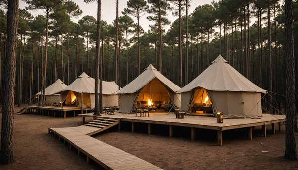 Hébergement en camping de luxe dans les Landes (France)