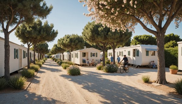 Les meilleurs campings avec location de mobil home à Hyères